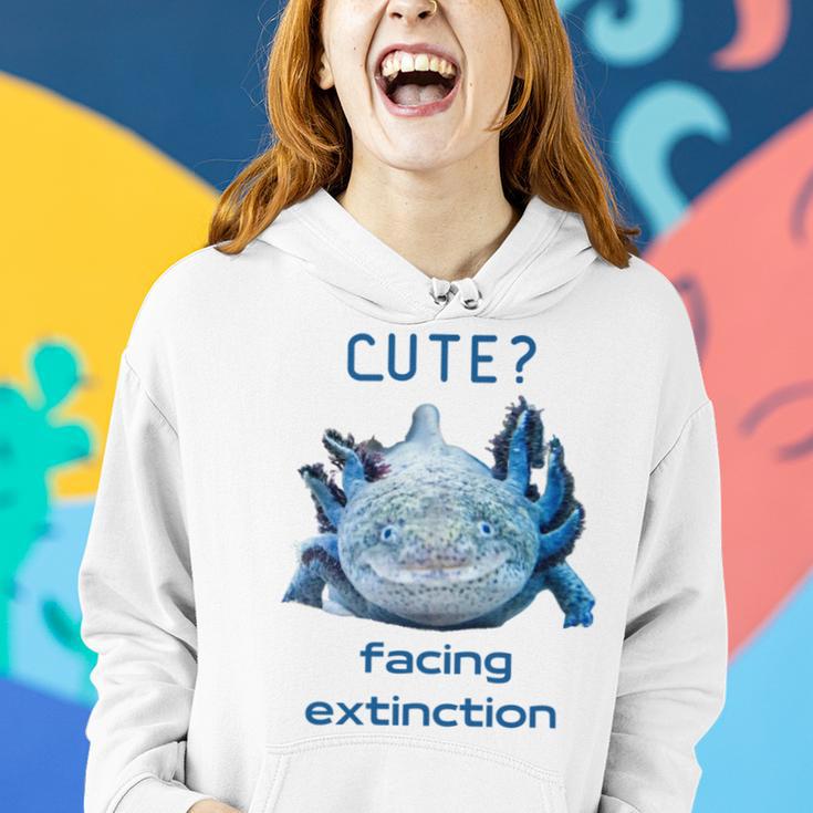 Cute Axolotl Facing Extinction Women Hoodie Gifts for Her