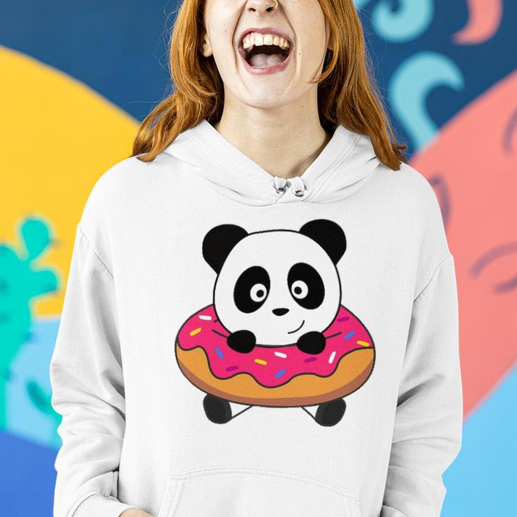 Cute Panda Bear Pandas Donut Sprinkles Women Hoodie Gifts for Her