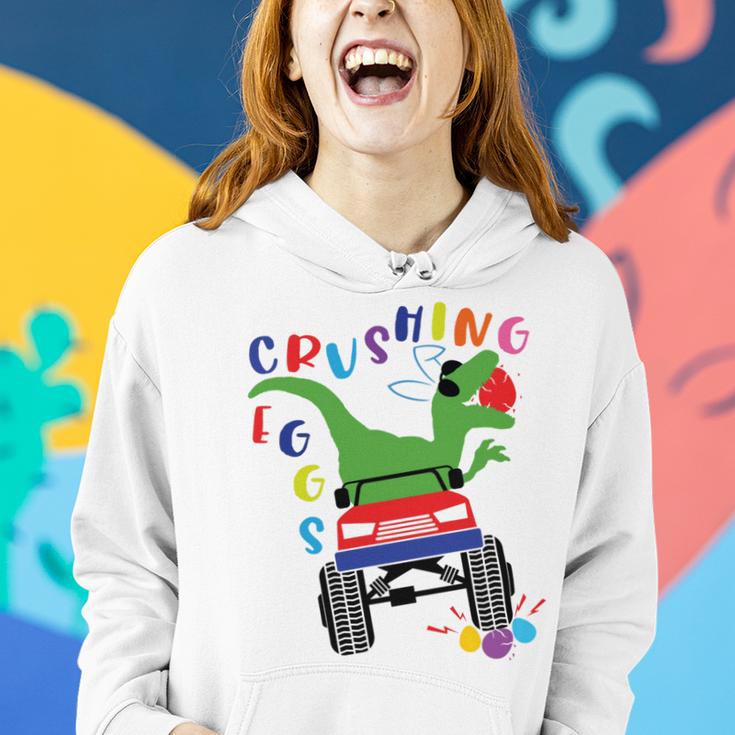 Easter Dinosaur Happy Eastrawr Easter Saurus Rex Women Hoodie Gifts for Her