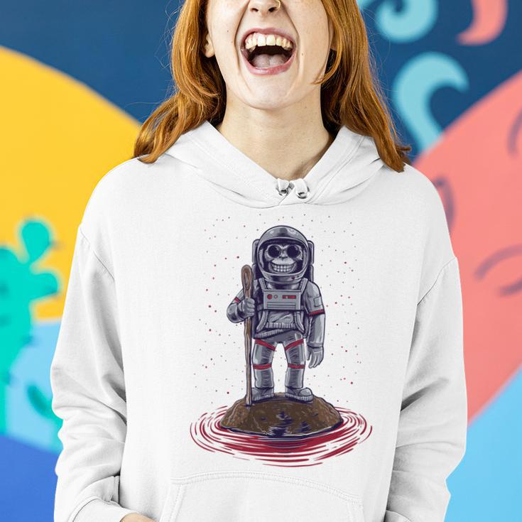 Funny Astronaut Monkey V3 Women Hoodie Gifts for Her