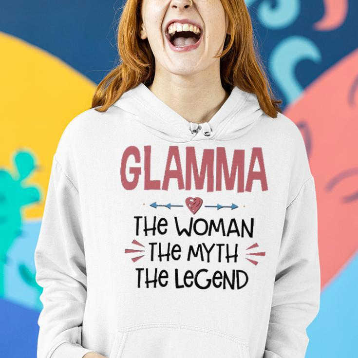 Glamma Grandma Gift Glamma The Woman The Myth The Legend Women Hoodie Gifts for Her