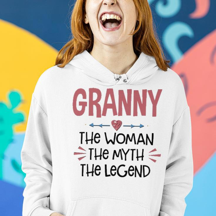 Granny Grandma Gift Granny The Woman The Myth The Legend Women Hoodie Gifts for Her