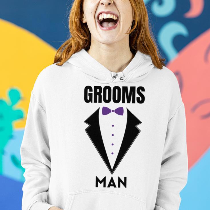 Groomsman Grooms Squad Stag Party Friends Themed Women Hoodie Gifts for Her