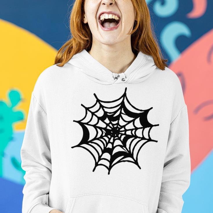 Halloween Spider Web Pattern Women Hoodie Gifts for Her