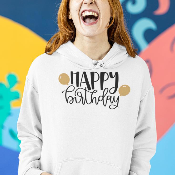 Happy Beautiful Birthday With Balloons Women Hoodie Gifts for Her