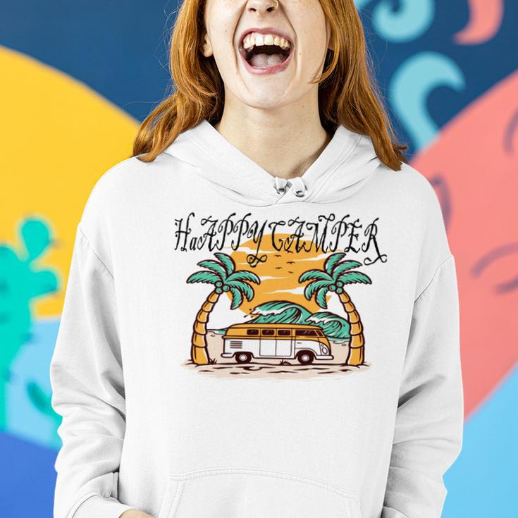 Happy Camper V2 Women Hoodie Gifts for Her