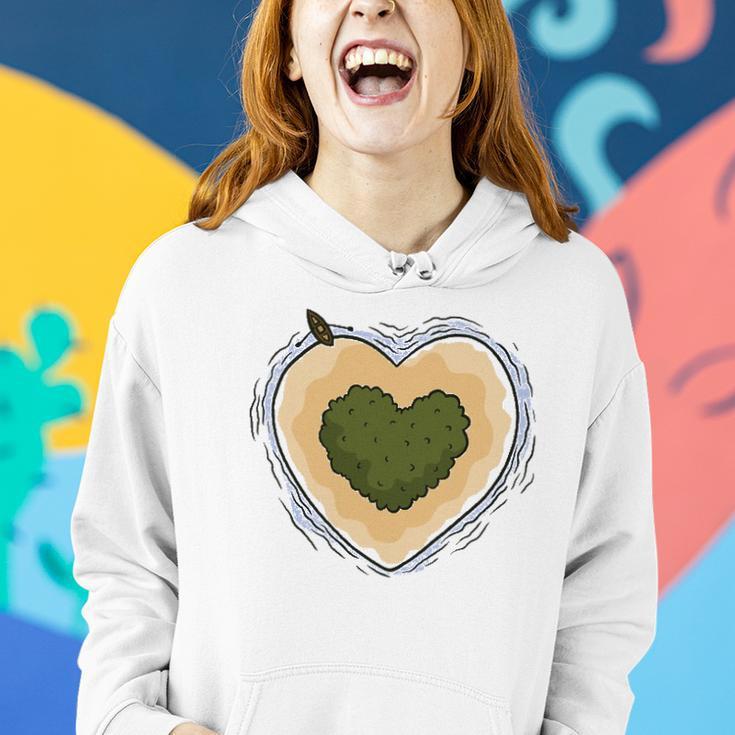 Heart Island Travel Boating Lover Women Hoodie Gifts for Her