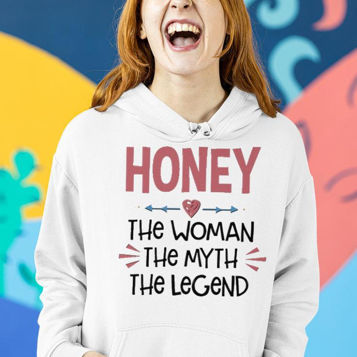 Honey Grandma Gift Honey The Woman The Myth The Legend Women Hoodie Gifts for Her