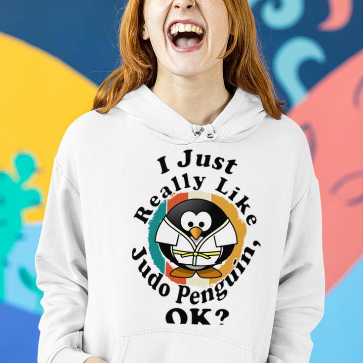 I Really Like Judo Penguin Ok Women Hoodie Gifts for Her