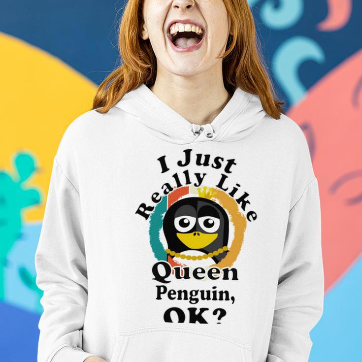 I Really Like Queen Penguin Ok Women Hoodie Gifts for Her