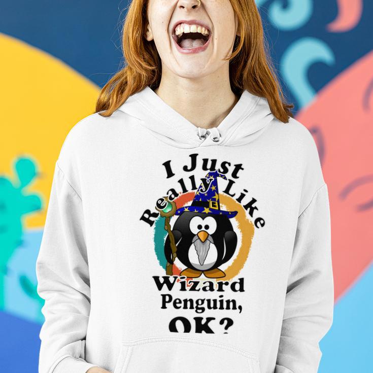 I Really Like Wizard Penguin Ok Women Hoodie Gifts for Her