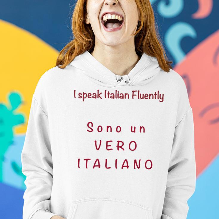 I Speak Italian Fluentlylanguage Italian Women Hoodie Gifts for Her