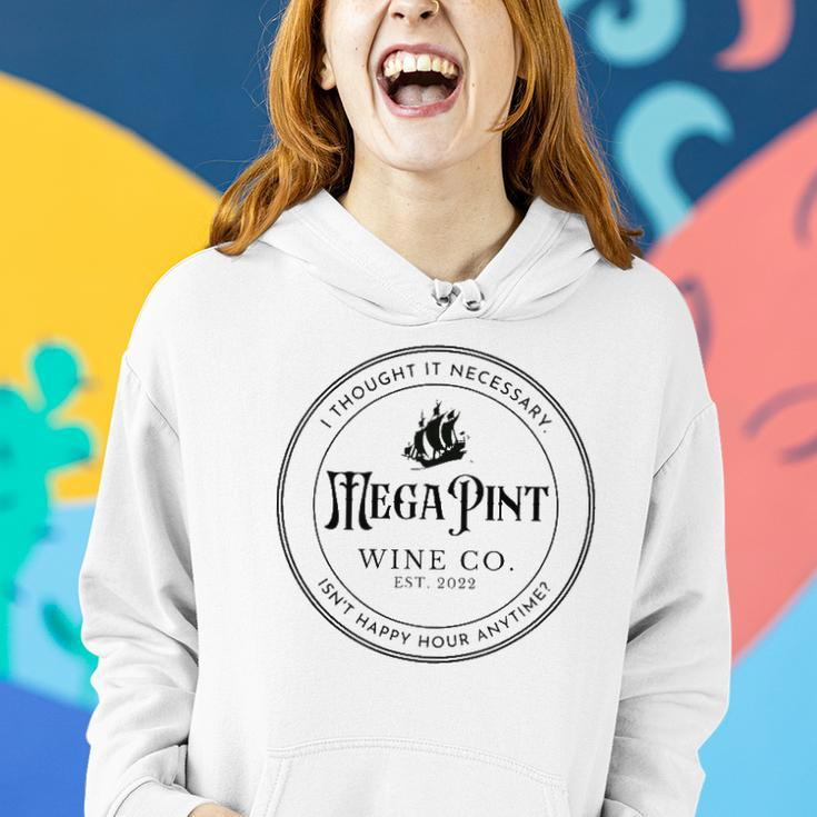 I Thought It Necessary A Mega Pint Of Wine Women Hoodie Gifts for Her