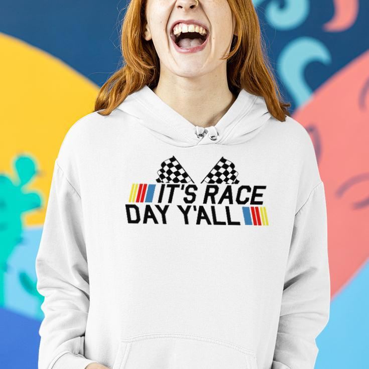 Its Race Day Yall Funny Racing Drag Car Truck Track Womens Women Hoodie Gifts for Her