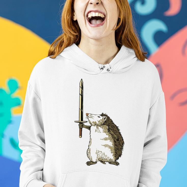 Mighty Hedgehog With Long Sword Women Hoodie Gifts for Her