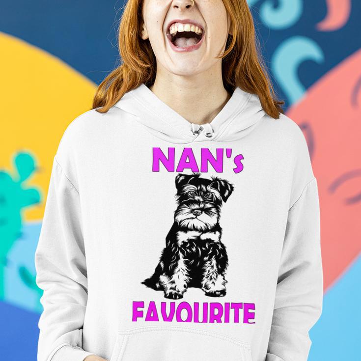 Miniature Schnauzer At Home Nans Favourite Multi Tasking Dog Women Hoodie Gifts for Her