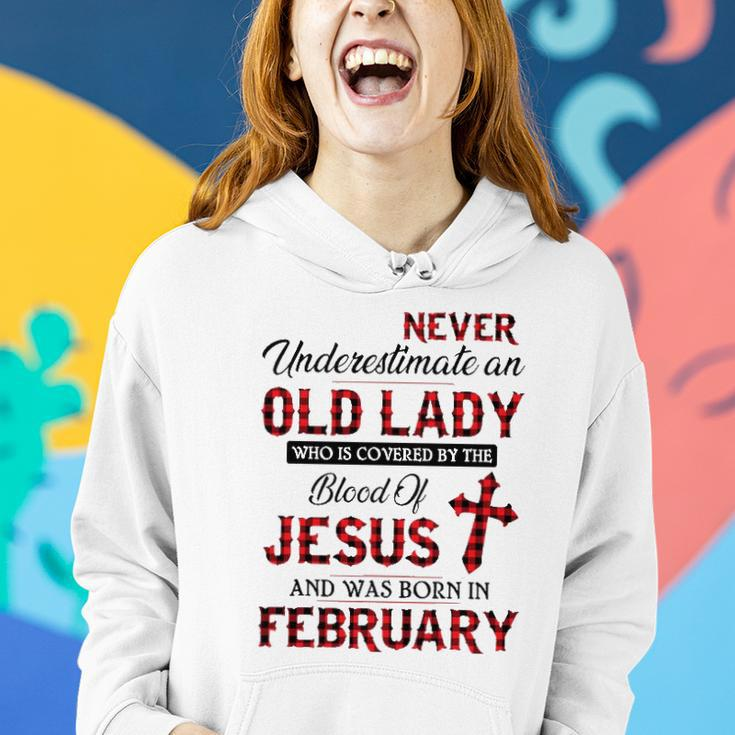 Never Underestimate An Old Lady Who Is Covered By February Women Hoodie Gifts for Her