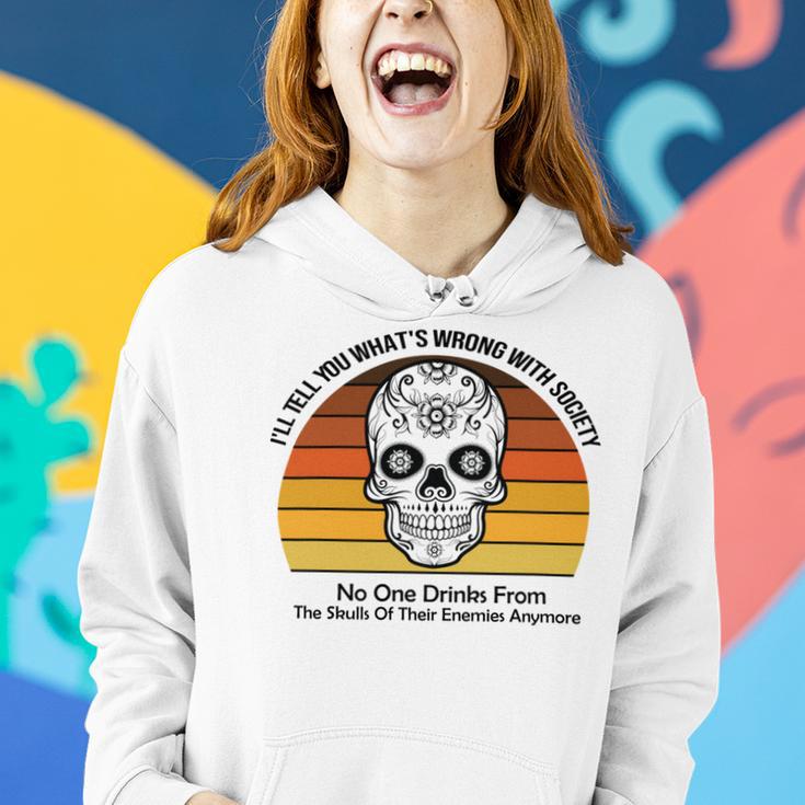 Official Wrong Society Drink From The Skull Of Your Enemies V2 Women Hoodie Gifts for Her