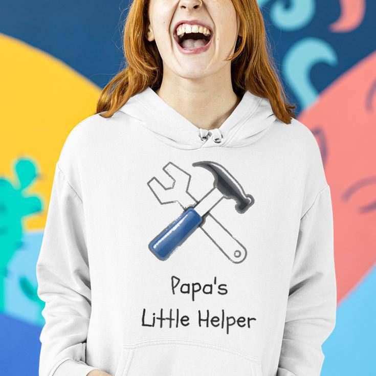 Papas Little Helper Handy Tools Kids Women Hoodie Gifts for Her
