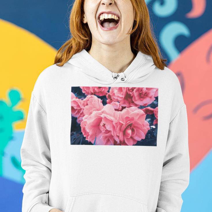 Pink Roses In Garden Women Hoodie Gifts for Her