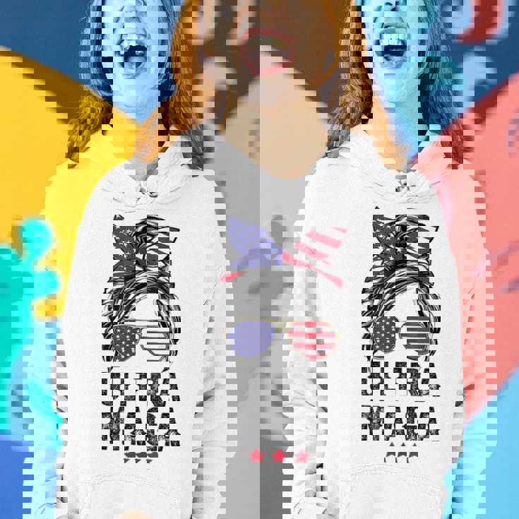 Pro Trump Ultra Mega Messy Bun V2 Women Hoodie Gifts for Her