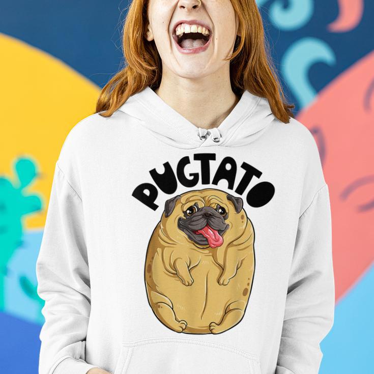 Pugtato Pug Potato Dog Lovers Costume Funny Meme Gifts Women Hoodie Gifts for Her