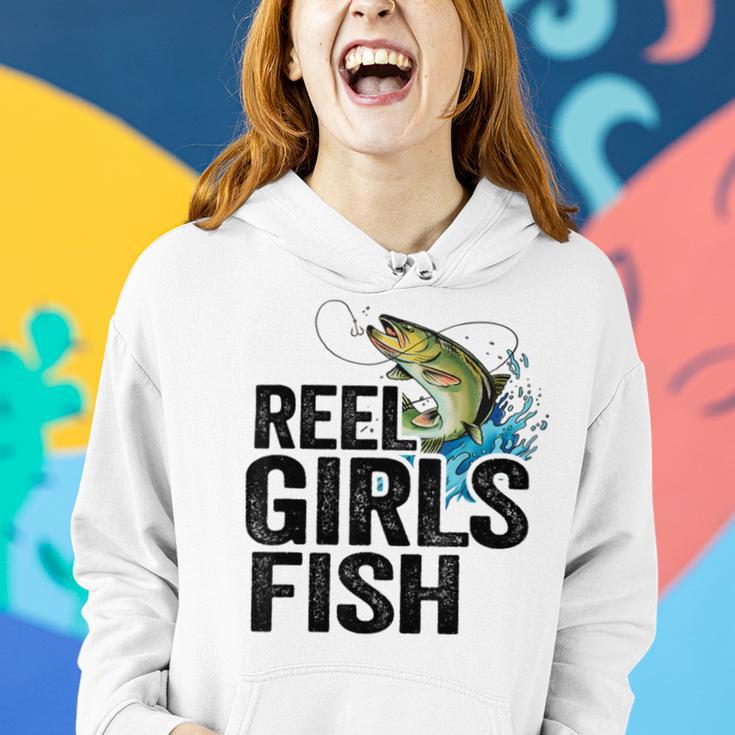 Reel Girl Fish Women Hoodie Gifts for Her