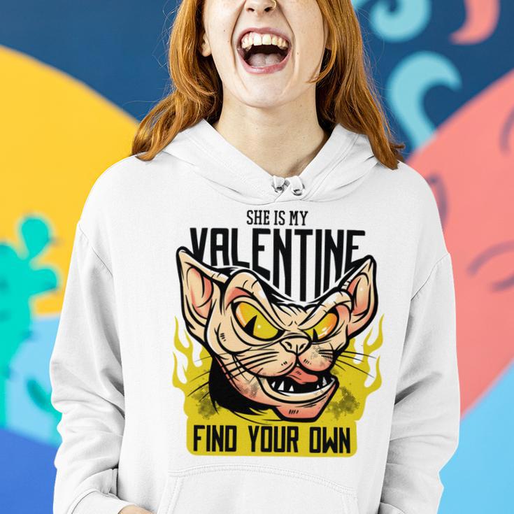 She Is My Valentine Cat Women Hoodie Gifts for Her