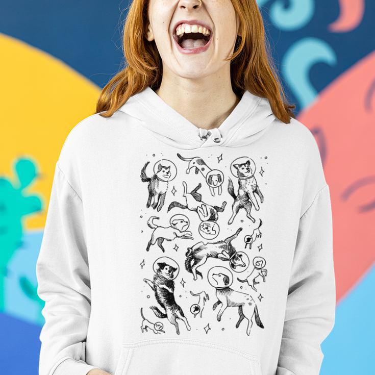 Space Dogs Women Hoodie Gifts for Her