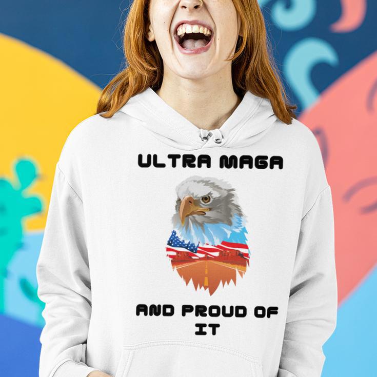 Ultra Mega And Proud Of It Pro Trump Patriotic Republican Women Hoodie Gifts for Her