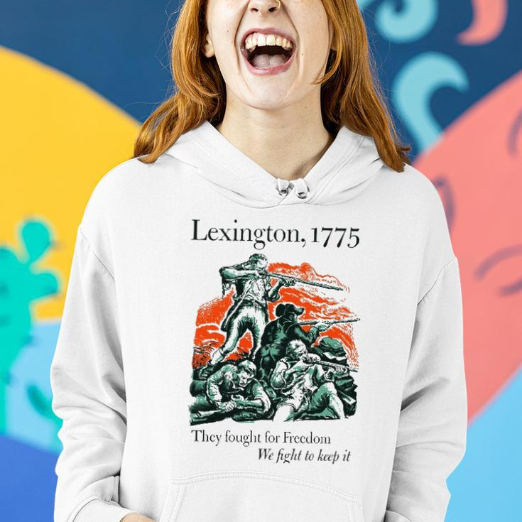 Usa Patriotic Vintage Battle Of Lexington Revolutionary War Women Hoodie Gifts for Her