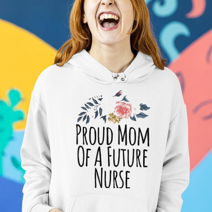 Womens Gift From Daughter To Mom Proud Mom Of A Future Nurse Women Hoodie Gifts for Her