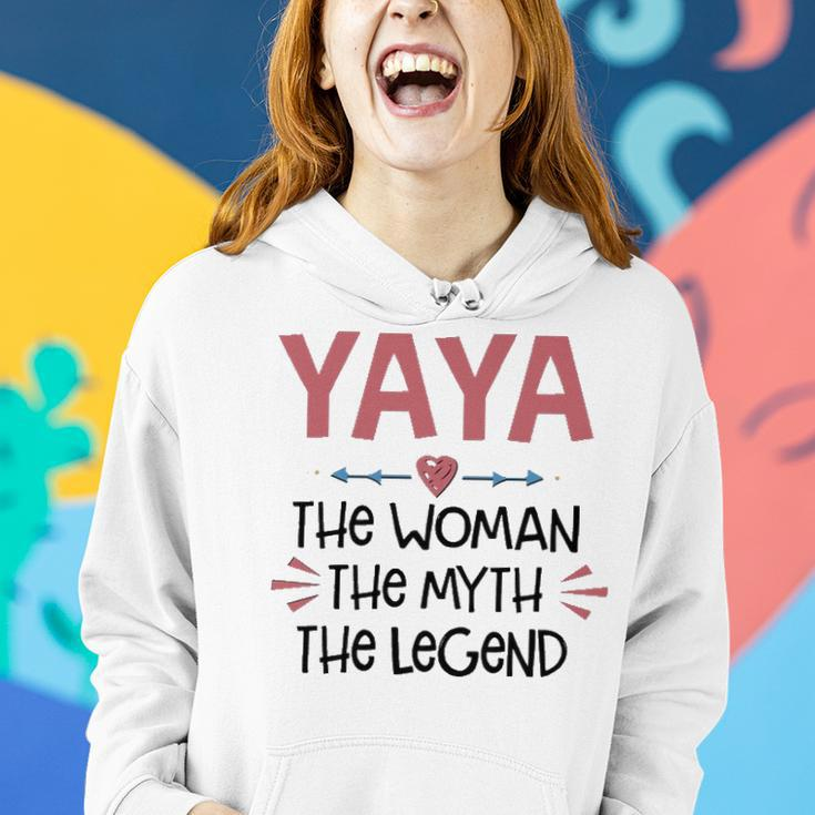 Yaya Grandma Gift Yaya The Woman The Myth The Legend Women Hoodie Gifts for Her