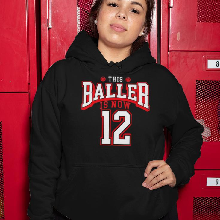 12Th Birthday Basketball Lover 12 Years Old Bday Women Hoodie Unique Gifts