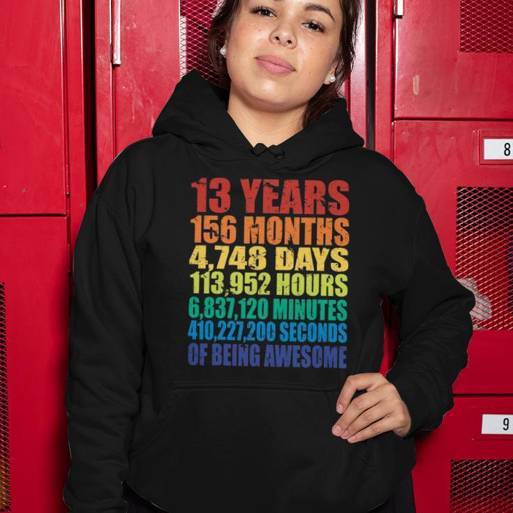 13Th Birthday For Boys & Girls 13 Years Of Being Awesome Women Hoodie Unique Gifts