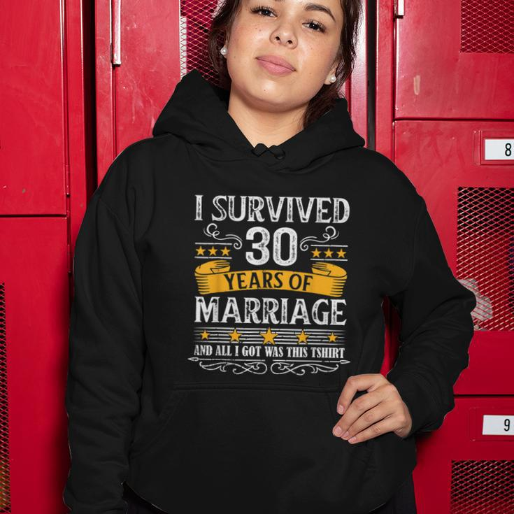 30Th Wedding Anniversary Couples Husband Wife 30 Years Women Hoodie Unique Gifts