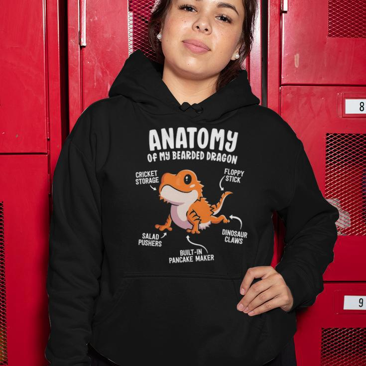 Anatomy Of A Bearded Dragon Gift For Reptile Lover Women Hoodie Unique Gifts