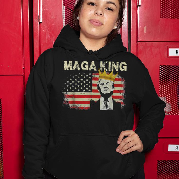 Anti Joe Biden Ultra Maga The Return Of The Great Maga King V2 Women Hoodie Funny Gifts