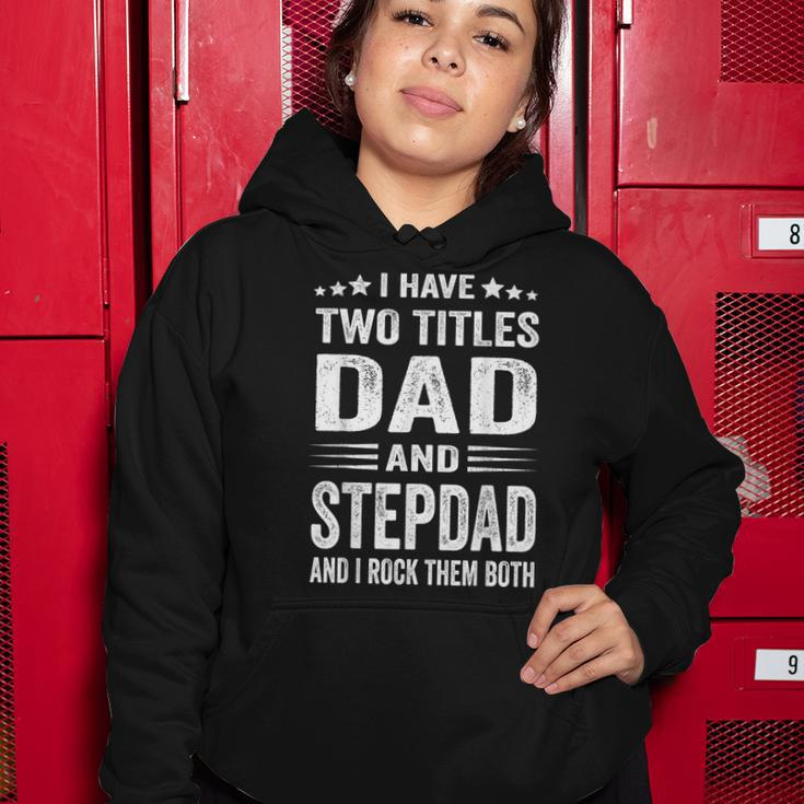 Best Dad And Stepdad Cute Fathers Day Gift From Wife V2 Women Hoodie Unique Gifts