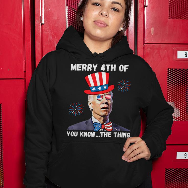 Biden Dazed Merry 4Th Of You Know The Thing 4Th Of July Women Hoodie Unique Gifts