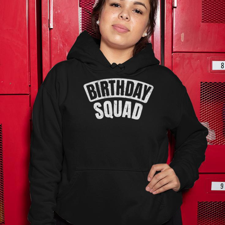 Birthday Squad Funny Bday Official Party Crew Group Women Hoodie Unique Gifts