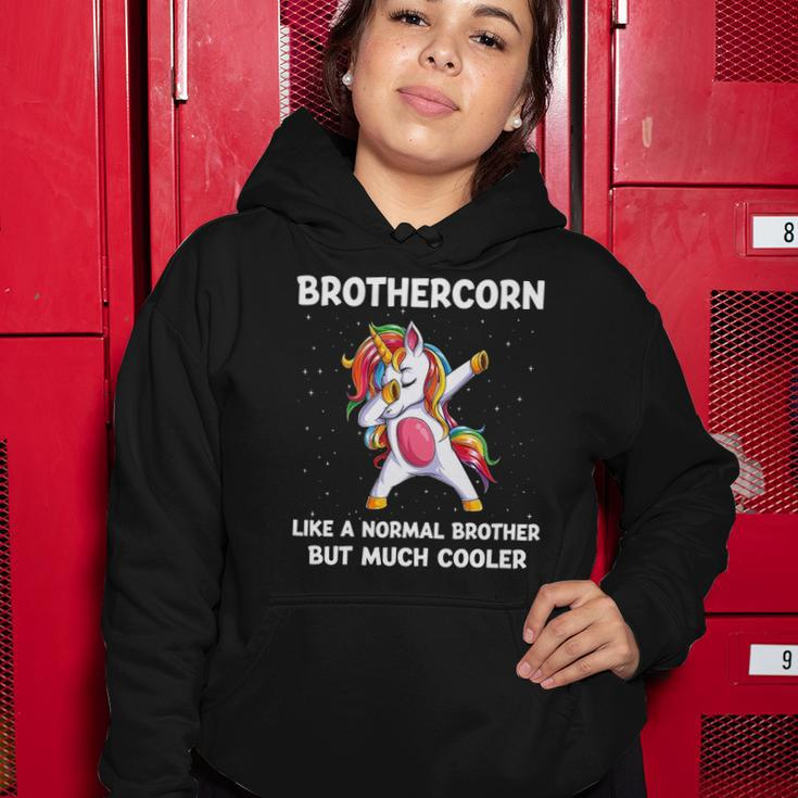 Brothercorn Brother Unicorn Birthday Family Matching Bday Women Hoodie Unique Gifts
