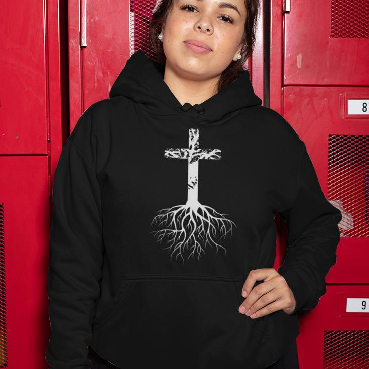 Christian Cross Roots Faith Women Hoodie Unique Gifts
