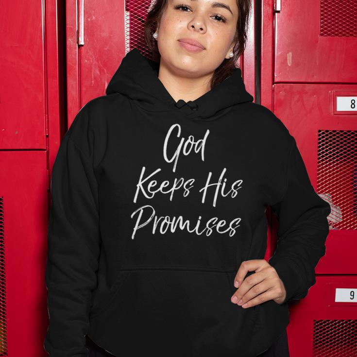 Christian Quote For Women Faithful God Keeps His Promises Women Hoodie Unique Gifts