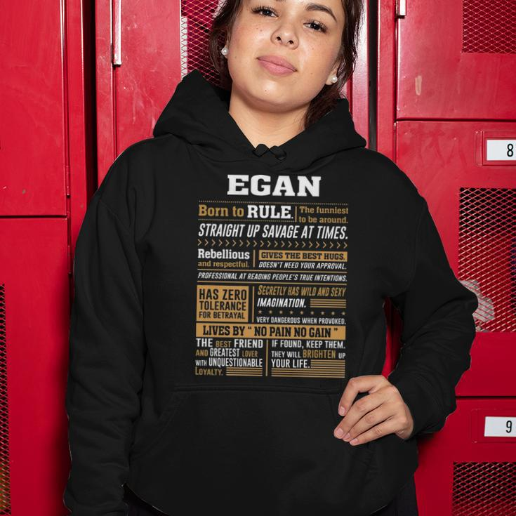 Egan Name Gift Egan Born To Rule Women Hoodie Funny Gifts