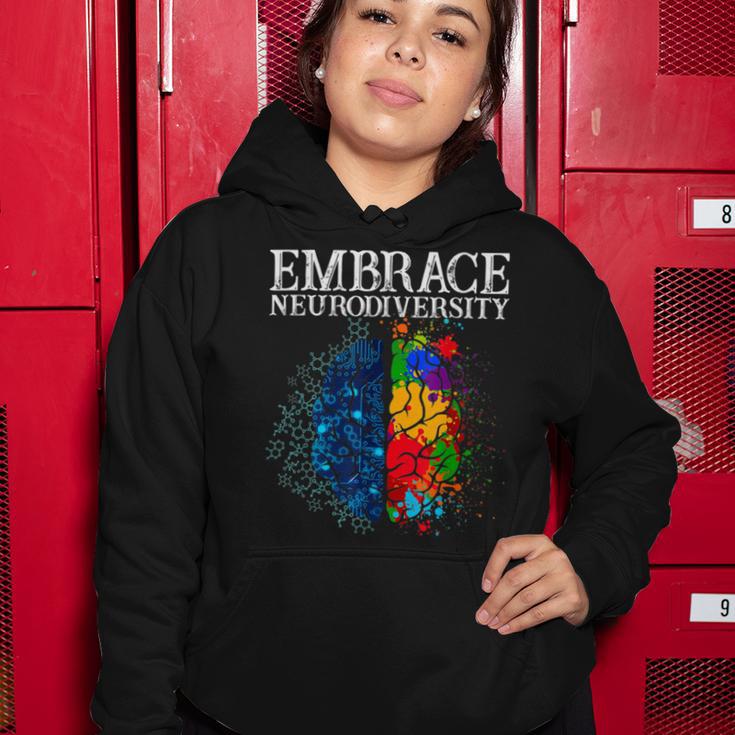 Embrace Neurodiversity Women Hoodie Funny Gifts