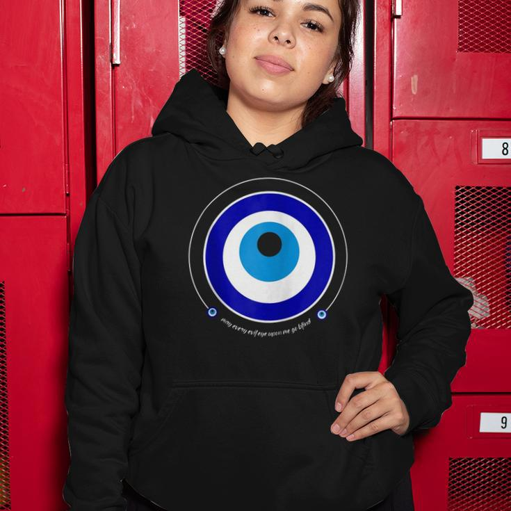 Evil Eye Greek Nazar May Every Evil Eye Upon You Go Blind Zip Women Hoodie Unique Gifts