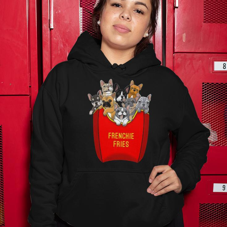 Frenchie Fries French Bulldog Lover Dog Mom Bulldog Owner Women Hoodie Unique Gifts