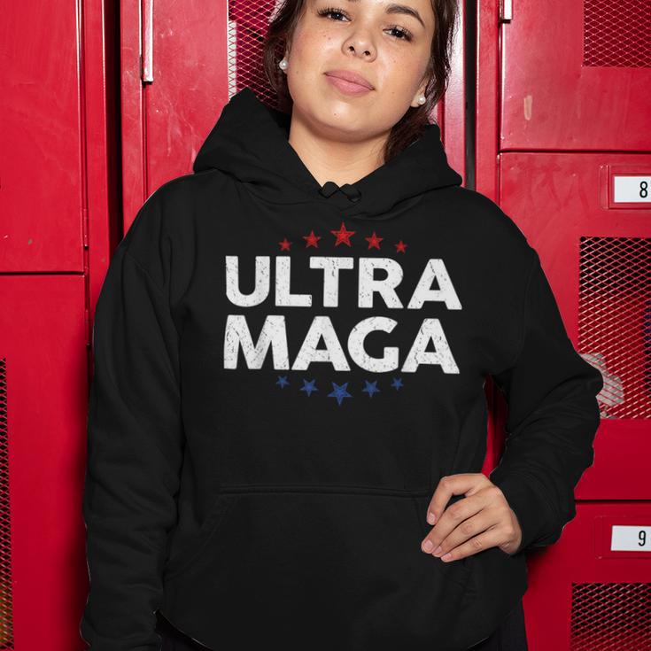 Funny Anti Joe Biden Ultra Maga Support Trump Patriotic Women Hoodie Funny Gifts