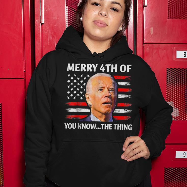 Funny Biden Confused Merry Happy 4Th Of You Know The Thing Women Hoodie Unique Gifts